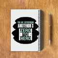 NotePad | A5 Size | Digital Print | 120 Pages | Unisex | Personalized | Bold | Success | Assertive - back - White - mockup 2