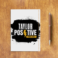 Sketchbook | A5 Spiral Bound | Digital Print Cover | 140 GSM Paper | Unisex | Personalized | Grunge | Positivity | Mindset | Everyday | Motivational | Motivational Common Saying - back - White - mockup 2