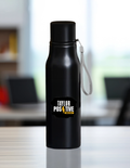 Steel Water Bottle | 750ml Unisex | 304 Stainless Steel Laser Engraved | Leak-Proof, BPA-Free, Eco-Friendly | Personalized | DTG | Grunge | Positivity | Mindset | Everyday | Motivational | Motivational Common Saying - front - mockup 1