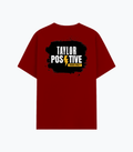 Cotton Stretch T-Shirt | Unisex Adult | 95% Cotton 5% Spandex Blend | 240 GSM, Breathable, Flexible | DTF Print Ready | Personalized | DTF | Grunge | Positivity | Mindset | Everyday | Motivational | Motivational Common Saying - back - Red - mockup 2