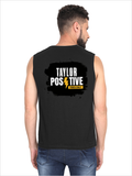 Men's Sleeveless T-Shirt | Regular Fit | 180 GSM Bio-Washed Cotton DTG | Pre-Shrunk, Double Stitched | For Gym & Casual Wear | Personalized | DTG | Grunge | Positivity | Mindset | Everyday | Motivational | Motivational Common Saying - back - Black - mockup 2