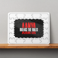 MDF Wooden Puzzles | 6x8 Inch | 30 Pieces | Durable MDF | Glossy Finish | Sublimation Print | Lightweight | Waterproof | Fade-Proof | Unisex | Personalized | Bold Typography | Individuality | Defiance | Everyday | Empowering - front - White - mockup 1