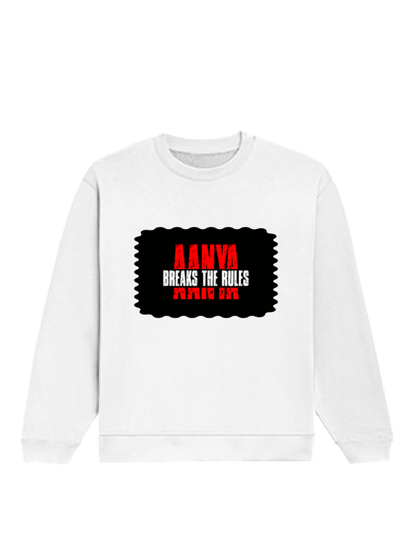 Oversized Sweatshirt | Roomy Relaxed Fit | 400 GSM Cotton Blend | Pre-Shrunk Drop Shoulder | Unisex Adult | Personalized | DTG | Bold Typography | Individuality | Defiance | Everyday | Empowering