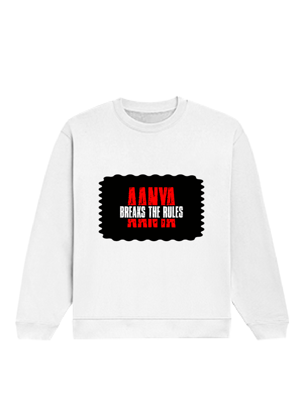 Oversized Sweatshirt | Roomy Relaxed Fit | 400 GSM Cotton Blend | Pre-Shrunk Drop Shoulder | Unisex Adult | Personalized | DTF | Bold Typography | Individuality | Defiance | Everyday | Empowering