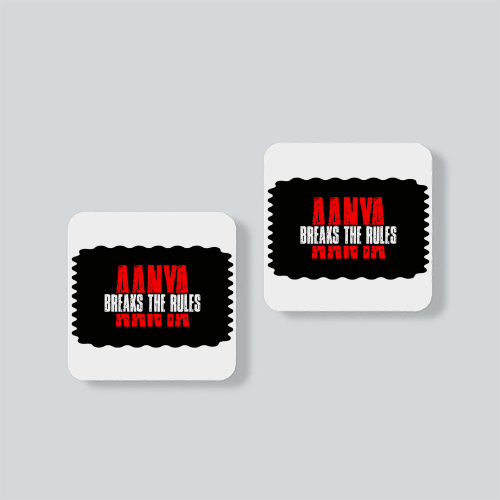 Fridge Magnet | Square | Durable Acrylic | UV Print, Strong Hold | Home & Living, Unisex | Personalized | Bold Typography | Individuality | Defiance | Everyday | Empowering - front - White - mockup 1