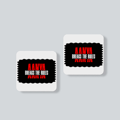 Fridge Magnet | Square | Durable Acrylic | UV Print, Strong Hold | Home & Living, Unisex | Personalized | Bold Typography | Individuality | Defiance | Everyday | Empowering - front - White - mockup 1