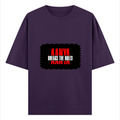 Oversized Classic T-Shirt | Unisex Fit | 100% Super-Combed Cotton | Pre-Shrunk, Double-Stitched | Adults | Personalized | DTF | Bold Typography | Individuality | Defiance | Everyday | Empowering - front - Purple - mockup 1