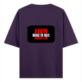 Oversized Classic T-Shirt | Unisex Fit | 100% Super-Combed Cotton | Pre-Shrunk, Double-Stitched | Adults | Personalized | DTF | Bold Typography | Individuality | Defiance | Everyday | Empowering - back - Purple - mockup 2