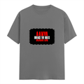Classic Crew T-Shirt | Men's Regular Fit | 180 GSM Bio-Washed Cotton | DTG Print Ready | Double-Stitched & Ribbed Neck | Personalized | DTG | Bold Typography | Individuality | Defiance | Everyday | Empowering - front - Charcoal Melange - mockup 1