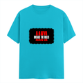 Classic Crew T-Shirt | Men's Regular Fit | 180 GSM Bio-Washed Cotton | DTG Print Ready | Double-Stitched & Ribbed Neck | Personalized | DTG | Bold Typography | Individuality | Defiance | Everyday | Empowering - front - SkyBlue - mockup 1
