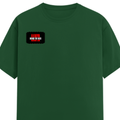 Female Classic Crew T-Shirt | Women's Regular Fit | 180 GSM Bio-Washed Cotton | Double Stitched, Pre-Shrunk | Personalized | DTG | Bold Typography | Individuality | Defiance | Everyday | Empowering - right pocket - Bottle Green - mockup 4