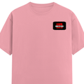 Men's Classic Crew T-Shirt | Regular Fit | 180 GSM Bio-Washed Cotton | DTF Print Ready | Pre-Shrunk, Durable | Personalized | DTF | Bold Typography | Individuality | Defiance | Everyday | Empowering - left pocket - Flamingo - mockup 3