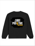 Oversized Sweatshirt | Roomy Relaxed Fit | 400 GSM Cotton Blend | Pre-Shrunk Drop Shoulder | Unisex Adult | Personalized | DTF | Grunge | Positive Affirmations | Self-belief | Everyday | Assertive - back - Black - mockup 2