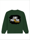 Oversized Sweatshirt | Roomy Relaxed Fit | 400 GSM Cotton Blend | Pre-Shrunk Drop Shoulder | Unisex Adult | Personalized | DTF | Grunge | Positive Affirmations | Self-belief | Everyday | Assertive - back - Bottle Green - mockup 2