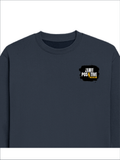 Oversized Sweatshirt | Roomy Relaxed Fit | 400 GSM Cotton Blend | Pre-Shrunk Drop Shoulder | Unisex Adult | Personalized | DTF | Grunge | Positive Affirmations | Self-belief | Everyday | Assertive - left pocket - Navy Blue - mockup 3