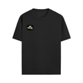 Male Standard Crew T-Shirt | Regular Fit | 100% Cotton DTF Print | Soft, Durable | Men | Personalized | DTF | Grunge | Positive Affirmations | Self-belief | Everyday | Assertive - left pocket - Black - mockup 5