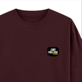 Oversized Classic T-Shirt | Unisex Fit | 100% Super-Combed Cotton | Pre-Shrunk, Double-Stitched | Adults | Personalized | DTF | Grunge | Positive Affirmations | Self-belief | Everyday | Assertive - right pocket - Maroon - mockup 4