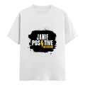 Female Classic Crew T-Shirt | Women's Regular Fit | 180 GSM Bio-Washed Cotton | Double Stitched, Pre-Shrunk | Personalized | DTG | Grunge | Positive Affirmations | Self-belief | Everyday | Assertive - front - White - mockup 1