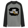 Male Raglan T-Shirt | Regular Fit Men's | 180 GSM Bio-Washed Cotton | DTF Print | Double Stitched Seams | Personalized | DTF | Grunge | Positive Affirmations | Self-belief | Everyday | Assertive - front - mockup 1