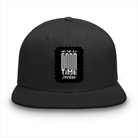 Classic Snapback Cap | Adjustable One-Size | Heavy Cotton DTG Printed | Flat Brim Structured | Unisex Adults | Personalized | DTG | Monochromatic | Good Times | Everyday | Positive