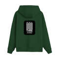 Oversized Hoodie | Relaxed Fit, Drop-Shoulder | 400 GSM Fabric | Warm, Durable | Unisex | Personalized | DTF | Monochromatic | Good Times | Everyday | Positive - back - Bottle Green - mockup 2