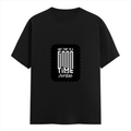 Female Classic Crew T-Shirt | Women's Regular Fit | 180 GSM Bio-Washed Cotton | Double Stitched, Pre-Shrunk | Personalized | DTG | Monochromatic | Good Times | Everyday | Positive - front - Black - mockup 1