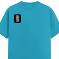 Female Classic Crew T-Shirt | Women's Regular Fit | 180 GSM Bio-Washed Cotton | Double Stitched, Pre-Shrunk | Personalized | DTG | Monochromatic | Good Times | Everyday | Positive - right pocket - SkyBlue - mockup 4
