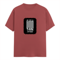 Men's Classic Crew T-Shirt | Regular Fit | 180 GSM Bio-Washed Cotton | DTF Print Ready | Pre-Shrunk, Durable | Personalized | DTF | Monochromatic | Good Times | Everyday | Positive - front - Coral - mockup 1
