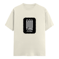 Men's Classic Crew T-Shirt | Regular Fit | 180 GSM Bio-Washed Cotton | DTF Print Ready | Pre-Shrunk, Durable | Personalized | DTF | Monochromatic | Good Times | Everyday | Positive - front - Off White - mockup 1