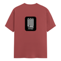 Men's Classic Crew T-Shirt | Regular Fit | 180 GSM Bio-Washed Cotton | DTF Print Ready | Pre-Shrunk, Durable | Personalized | DTF | Monochromatic | Good Times | Everyday | Positive - back - Coral - mockup 2