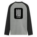 Male Raglan T-Shirt | Men's Regular Fit | 180 GSM Bio-Washed Cotton Blend | DTG Printed | Durable & Pre-Shrunk | Personalized | DTG | Monochromatic | Good Times | Everyday | Positive - back - mockup 2