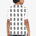 Kids Sports T-Shirt | Unisex Fit | 170 GSM Polyester | Sublimation Printed | Breathable & Fade-Proof | Boys & Girls | Personalized | Bold Typography | Self-identity | Everyday | Confident - back - White - mockup 3