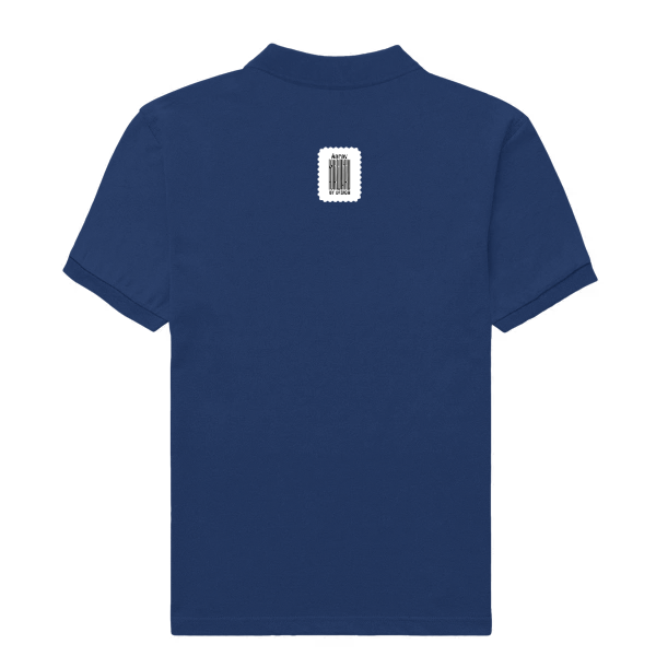 Men's Polo Shirt | Regular Fit | 220 GSM Bio-Washed Cotton | Double Stitched, Pre-Shrunk, Colorfast | For Him | Personalized | DTG | Bold Typography | Self-identity | Everyday | Confident - back - Royal Blue - mockup 1