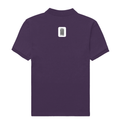 Male Polo Shirt | Regular Fit | 220 GSM Bio-Washed Cotton Blend | Double Stitched & Pre-Shrunk | Men's | Personalized | DTF | Bold Typography | Self-identity | Everyday | Confident - back - Purple - mockup 1