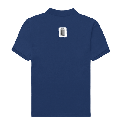 Male Polo Shirt | Regular Fit | 220 GSM Bio-Washed Cotton Blend | Double Stitched & Pre-Shrunk | Men's | Personalized | DTF | Bold Typography | Self-identity | Everyday | Confident - back - Royal Blue - mockup 1