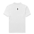 Men's Polo Shirt | Regular Fit | 220 GSM Bio-Washed Cotton Blend | Double Stitched, Colorfast | Embroidery Ready | Personalized | Embroidery | Bold Typography | Self-identity | Everyday | Confident - back - White - mockup 1