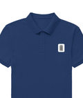 Men's Polo Shirt | Regular Fit | 220 GSM Bio-Washed Cotton Blend | Double Stitched, Colorfast | Embroidery Ready | Personalized | Embroidery | Bold Typography | Self-identity | Everyday | Confident - left pocket - Royal Blue - mockup 2