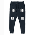 Joggers | Unisex Regular Fit | 260 GSM Fleece | Pockets & Ribbed Cuffs | Adults | Personalized | DTG | Bold Typography | Self-identity | Everyday | Confident - left pocket - Navy Blue - mockup 1