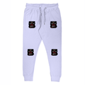 Joggers | Unisex Regular Fit | 260 GSM Fleece | Pockets & Ribbed Cuffs | Adults | Personalized | DTG | Distressed | Coffee | Moods | Casual | Humorous | Uri: The Surgical Strike - left pocket - Lavender - mockup 1