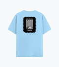 Cotton Stretch T-Shirt | Unisex Adult | 95% Cotton 5% Spandex Blend | 240 GSM, Breathable, Flexible | DTF Print Ready | Personalized | DTF | Bold Typography | Friendship | Love | Everyday | Joyful - back - Baby Blue - mockup 2