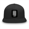 Classic Snapback Cap | Adjustable One-Size | Heavy Cotton DTG Printed | Flat Brim Structured | Unisex Adults | Personalized | DTG | Bold Typography | Friendship | Love | Everyday | Joyful - front - Black - mockup 1