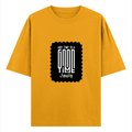 Oversized Classic T-Shirt | Unisex Oversized Fit | 100% Super-Combed Cotton | Pre-Shrunk & Ribbed Neck | Adults | Personalized | DTG | Bold Typography | Friendship | Love | Everyday | Joyful - front - Golden Yellow - mockup 1