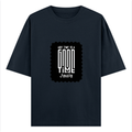 Oversized Classic T-Shirt | Unisex Oversized Fit | 100% Super-Combed Cotton | Pre-Shrunk & Ribbed Neck | Adults | Personalized | DTG | Bold Typography | Friendship | Love | Everyday | Joyful - front - Navy Blue - mockup 1