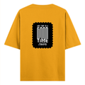 Oversized Classic T-Shirt | Unisex Oversized Fit | 100% Super-Combed Cotton | Pre-Shrunk & Ribbed Neck | Adults | Personalized | DTG | Bold Typography | Friendship | Love | Everyday | Joyful - back - Golden Yellow - mockup 2