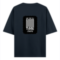 Oversized Classic T-Shirt | Unisex Oversized Fit | 100% Super-Combed Cotton | Pre-Shrunk & Ribbed Neck | Adults | Personalized | DTG | Bold Typography | Friendship | Love | Everyday | Joyful - back - Navy Blue - mockup 2