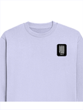 Oversized Sweatshirt | Roomy Relaxed Fit | 400 GSM Cotton Blend | Pre-Shrunk Drop Shoulder | Unisex Adult | Personalized | DTF | Bold Typography | Friendship | Love | Everyday | Joyful - left pocket - Lavender - mockup 3