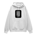 Oversized Hoodie | Relaxed Fit, Drop-Shoulder | 400 GSM Fabric | Warm, Durable | Unisex | Personalized | DTF | Bold Typography | Friendship | Love | Everyday | Joyful - front - White - mockup 1