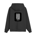 Oversized Hoodie | Relaxed Fit, Drop-Shoulder | 400 GSM Fabric | Warm, Durable | Unisex | Personalized | DTF | Bold Typography | Friendship | Love | Everyday | Joyful - back - Black - mockup 2