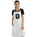 Apron | Onesize Unisex Adult | Cotton DTG Printed | Pockets & Adjustable Straps | Personalized | DTG | Bold Typography | Friendship | Love | Everyday | Joyful - front - White - mockup 1