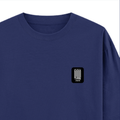 Oversized Classic T-Shirt | Unisex Fit | 100% Super-Combed Cotton | Pre-Shrunk, Double-Stitched | Adults | Personalized | DTF | Bold Typography | Friendship | Love | Everyday | Joyful - right pocket - Royal Blue - mockup 4